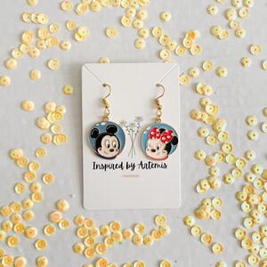 Disney Mickey and Minnie Mouse Earrings