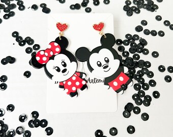 Disney Mickey en Minnie Mouse Oorbellen