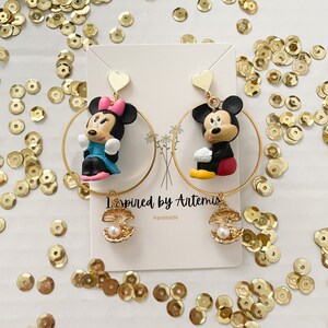Disney Minnie and Mickey Mouse Earrings