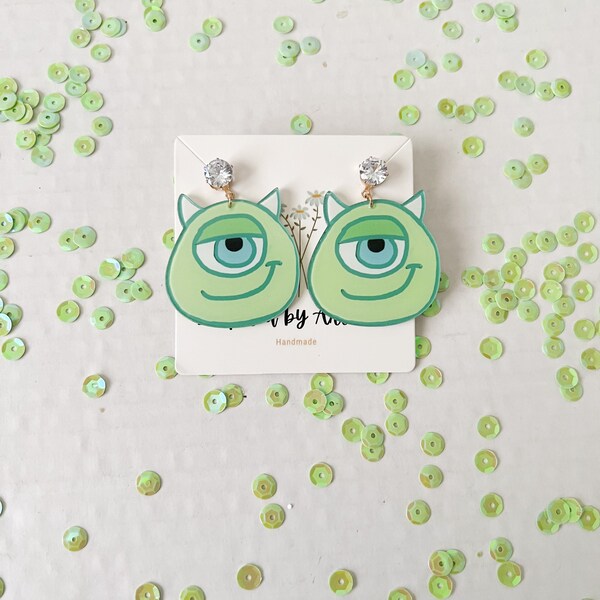 Disney Boucles d'oreilles Mike Wazowski