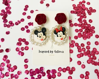 Disney Mickey and Minnie Mouse Earrings
