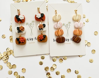 Fall Pumpkin Earrings