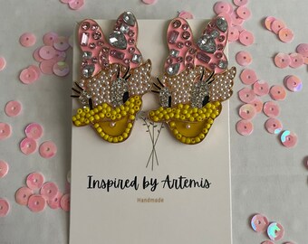 Daisy duck earrings clearance