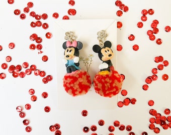 Disney Minnie and Mickey Mouse Earrings