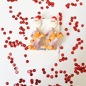 Disney Christmas Winnie the Pooh Earrings