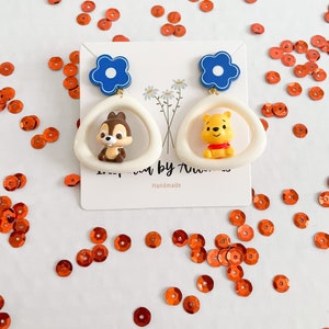 Disney Chip and Pooh Bear Earrings