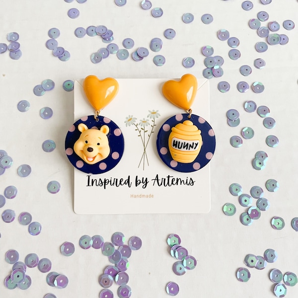 Boucles d’oreilles Disney Winnie l’ourson