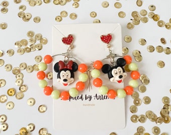 Disney Mickey and Minnie Mouse Earrings