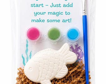 DYI Paint Your Own Fish Plaster Kits