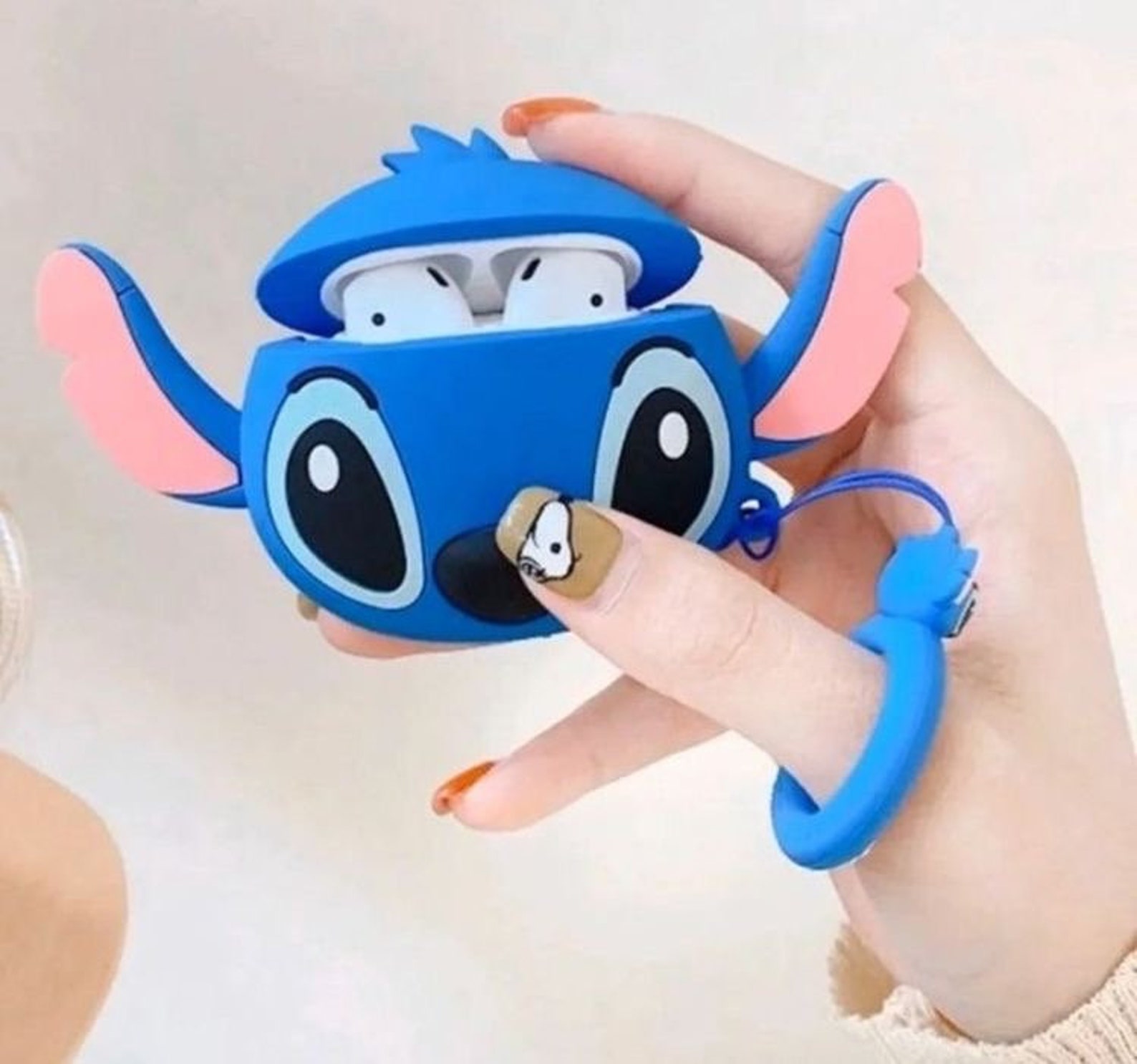 Cute Stitch Airpod Pro Case ONLY Cool Angel Cartoon Airpod - Etsy