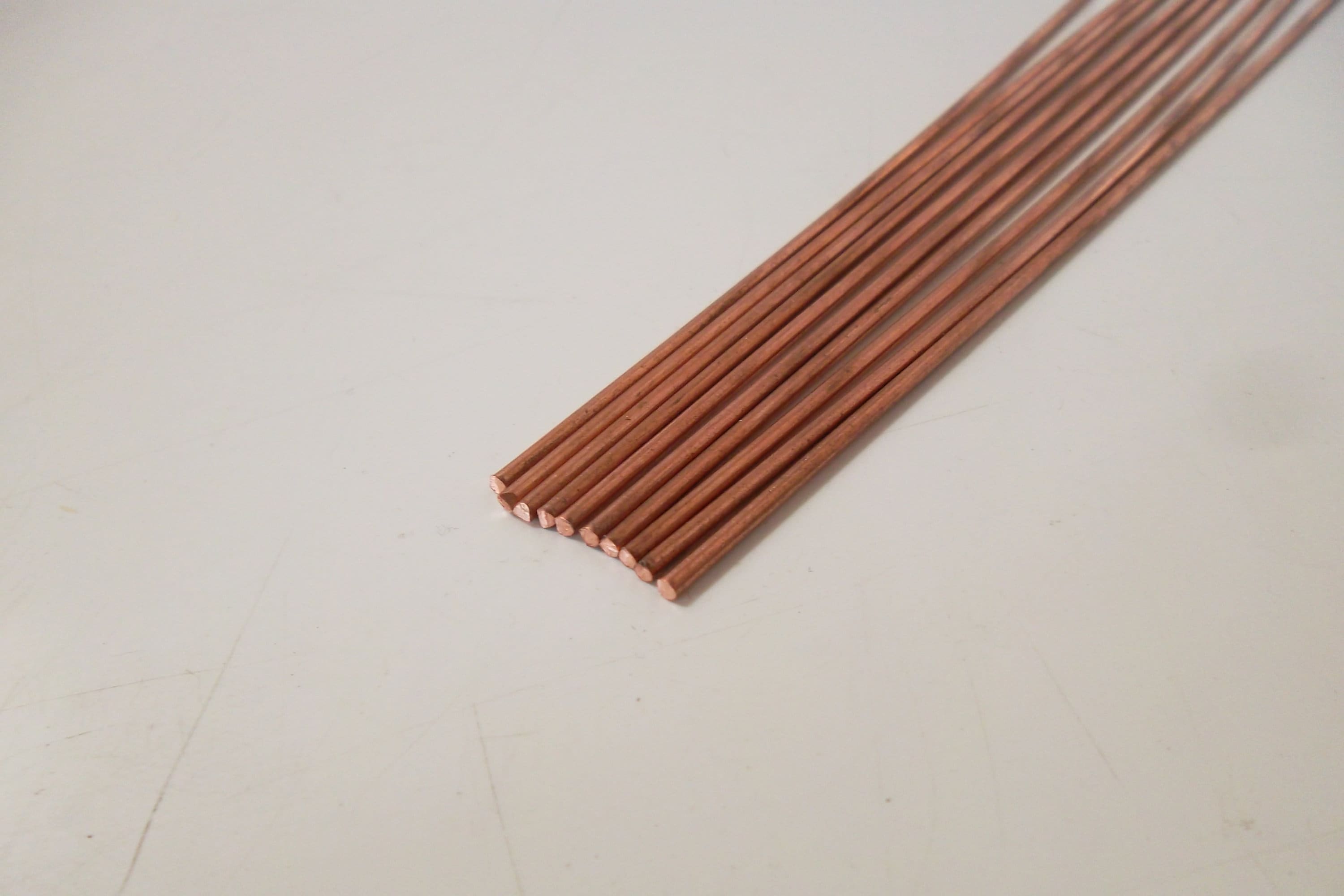Copper Round Rod 2mm X 245 Mm Etsy