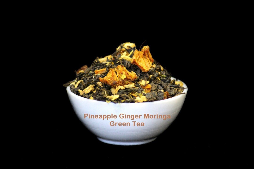 Pineapple Ginger Teamoringa Teahandmade Teaflavored Etsy