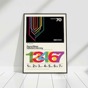 Arte de discos de vinilo, póster de los años 70, pósters de música geniales, amante de la música de vinilo, arte de pared musical, impresión musical de los años 70, teoría musical, regalo de DJ, impresión de DJ