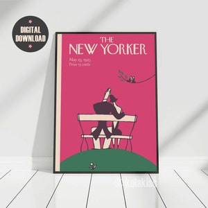 New Yorker Poster, 1925, New Yorker Print, New Yorker Cover, New Yorker Printable, Vintage New Yorker, New Yorker Magazine, Retro Art Print