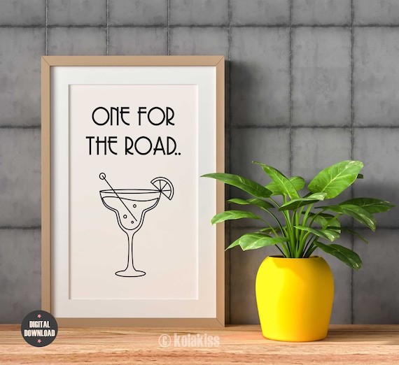 Vodka Shots, Cheers Print, Black and White, Cocktail Wall Ar - Inspire  Uplift
