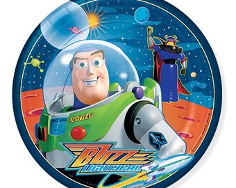 Edible rice paper round 20cm buzz lightyear cake topper