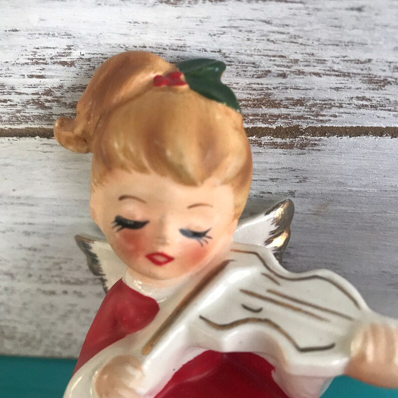 Adorable Vintage Lefton Christmas Angel Figurine Etsy