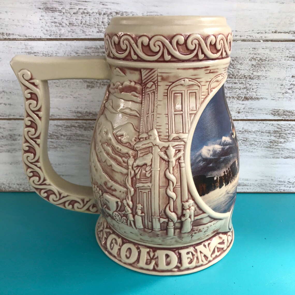 Beautiful vintage Coors Beer Stein Etsy