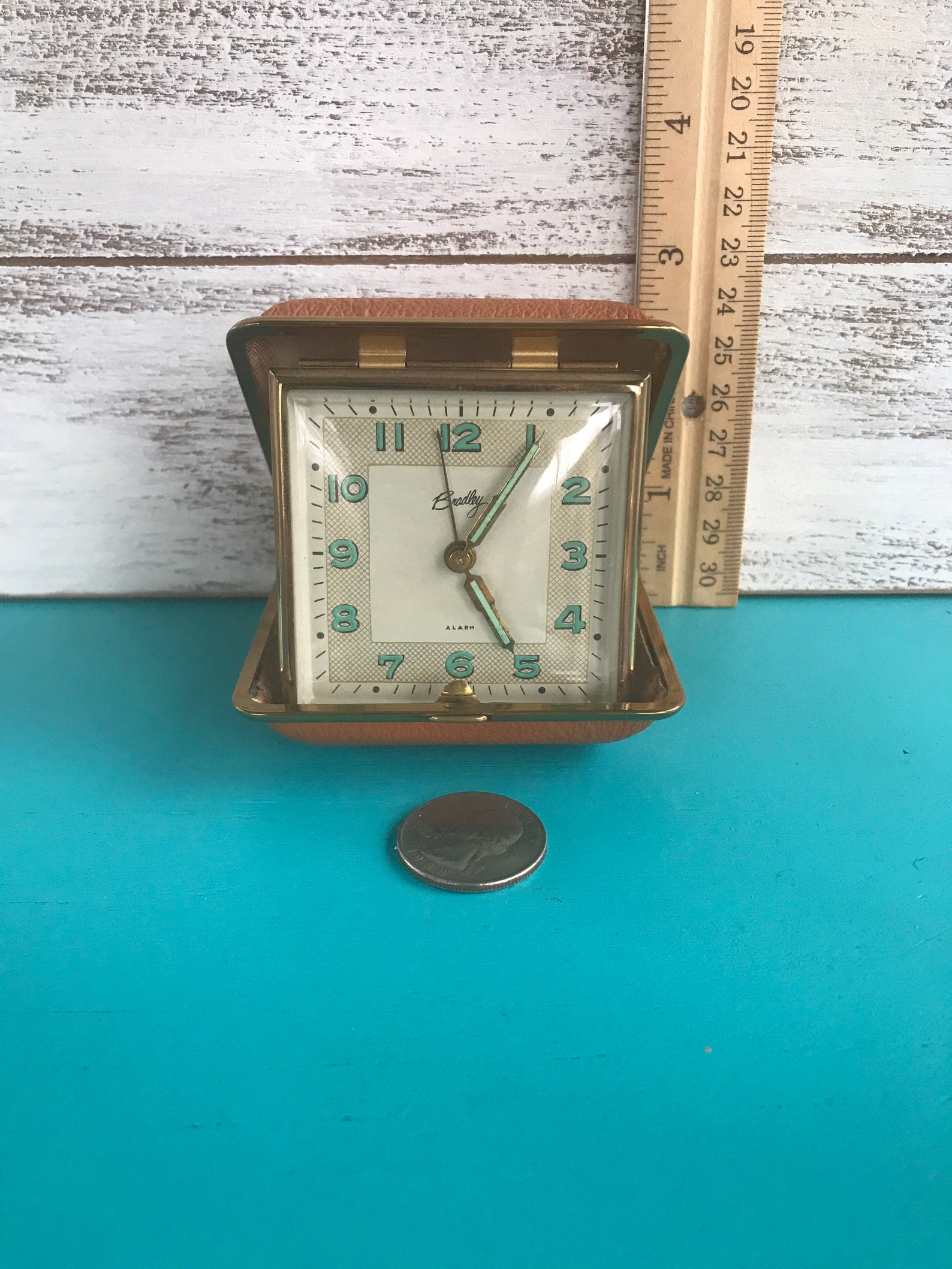 Vintage Bradley Travel Alarm Clock Etsy
