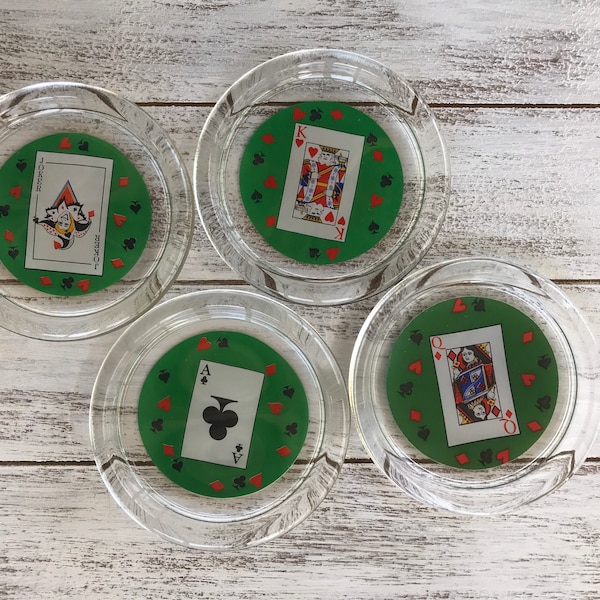 Retro Glass Coasters Etsy