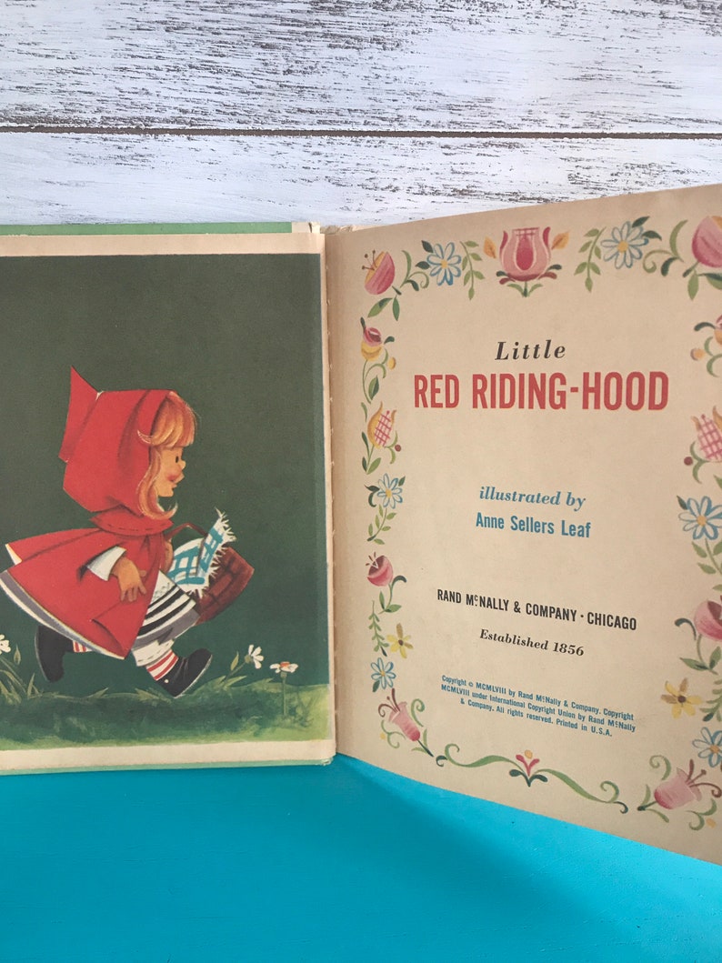 Vintage Little Red Riding Hood Book - Etsy