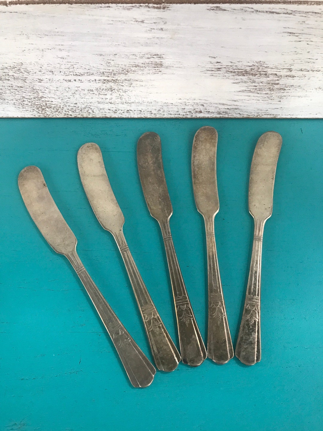 Set of 5 Vintage Court Silverplate Butter Knives Etsy