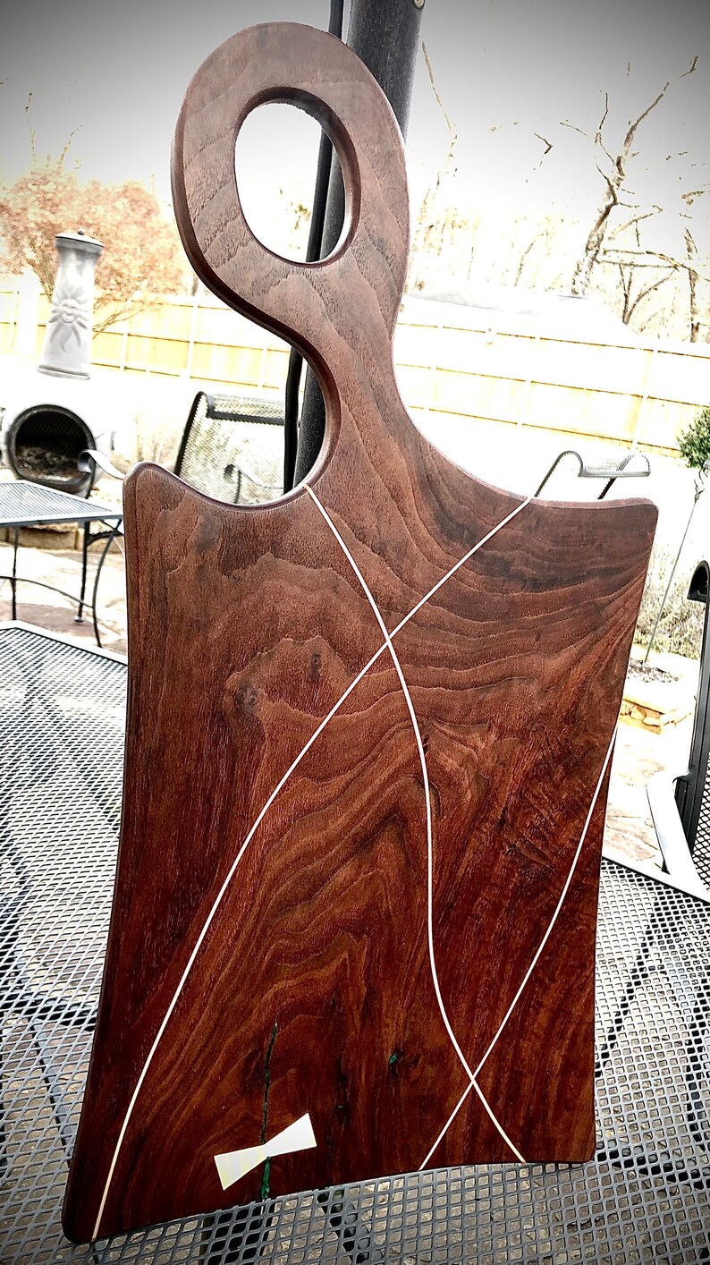 Walnut and Epoxy Weave Charcuterie Board