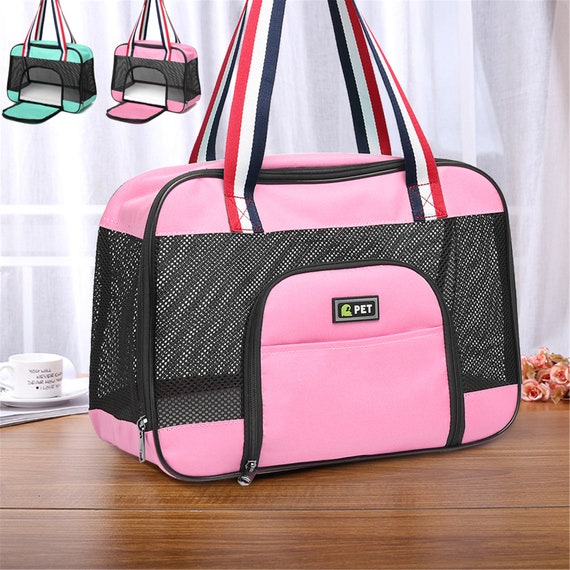 Portable Dog Carrier Bag Breathable Mesh Pet Puppy Travel Bag Etsy