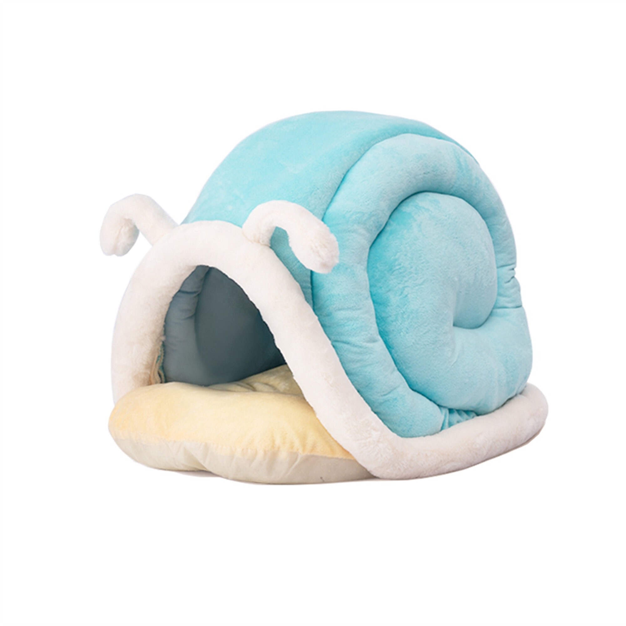 New Deep Sleep Cat Bed House Funny Snail Cats Mat Beds Warm Etsy