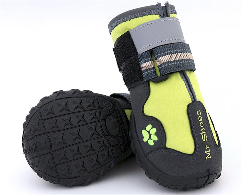 Pet Dog Shoes For Mountain Wearable For Pets PVC Soles Waterproof Reflective Dog Boots Perfect for Small Medium Large Dog
