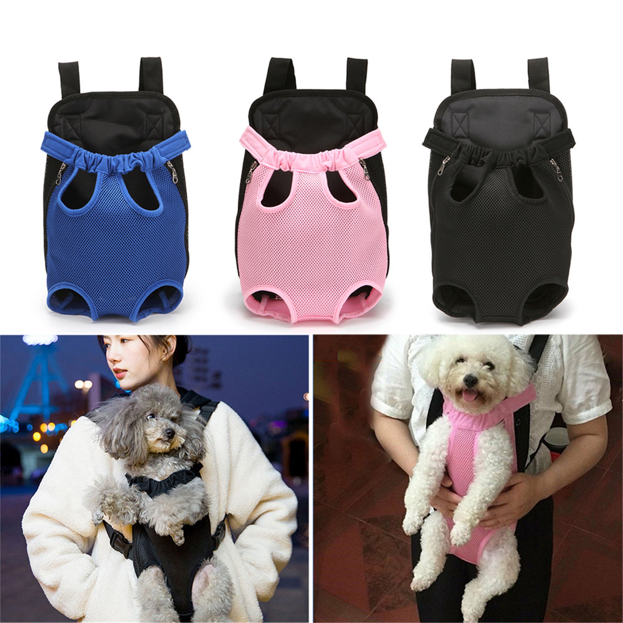 dog backpack front