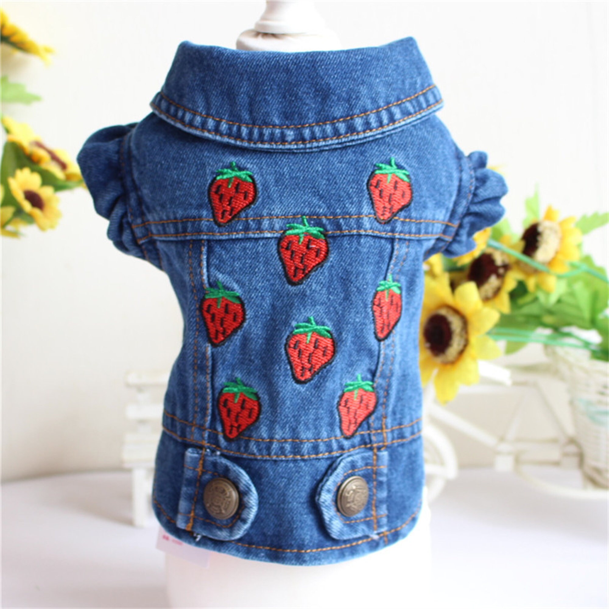 Denim Cat Clothes for Cats Fashion Cat Coat Jacket Warm Etsy