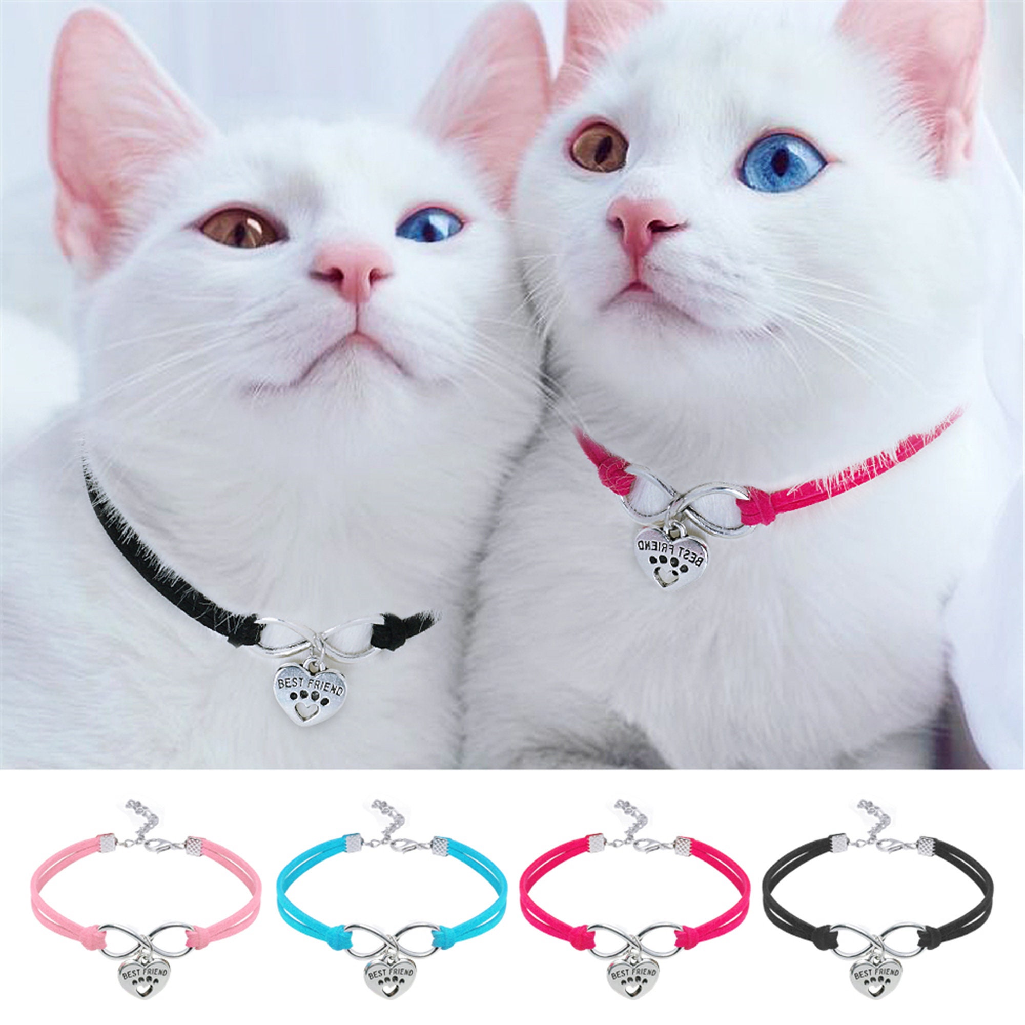 Cute Cat Dog Collar Puppy Necklace Small Dogs Cats Collars Pet Etsy