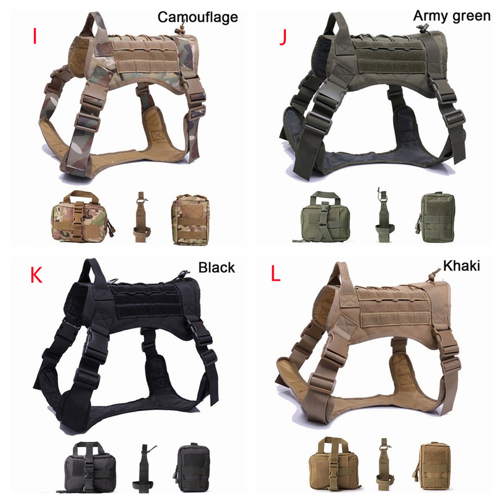Tactical Service Dog Vest Breathable military dog clothes K9 Etsy
