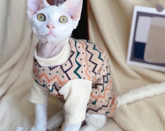 Hairless Cat Clothes Legged Pet Sweater Winter Plush Coat Pet Dog Cat Clothes