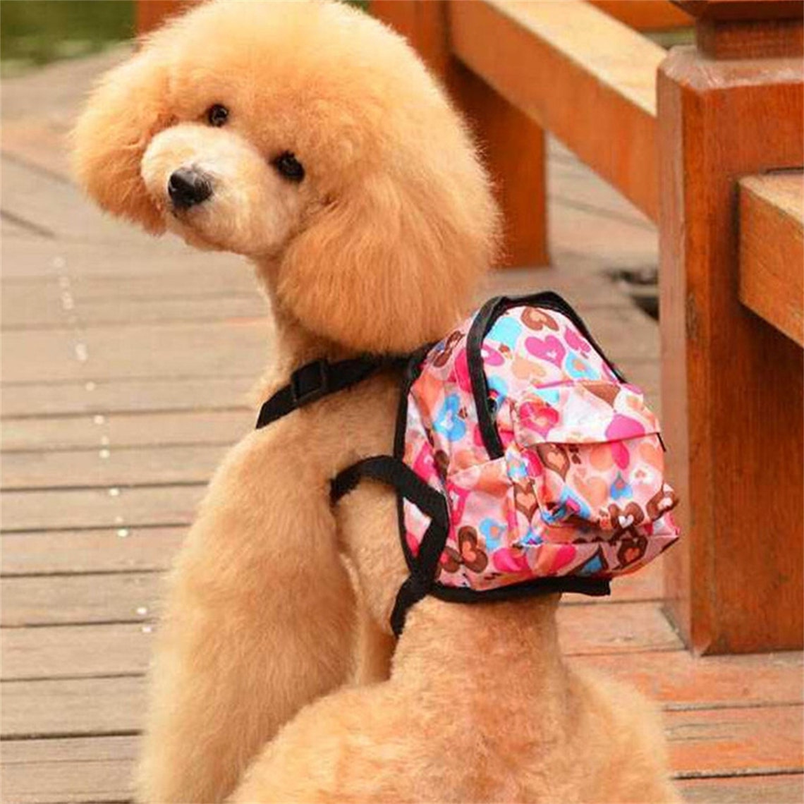 Canvas Pet Dog Backpack Harness Bag Travel Pet Carrier Etsy