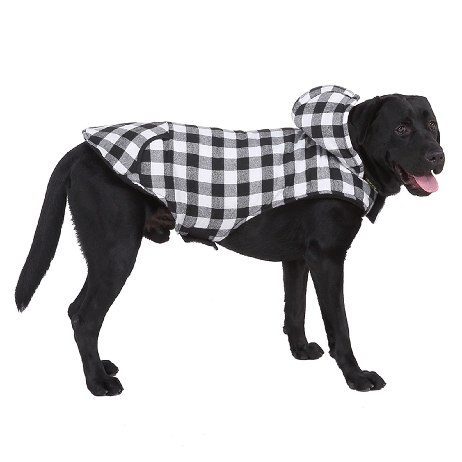 Plaid Winter Warm Pet Dog Coat Jacket Big Dog Clothes Hoodies Etsy