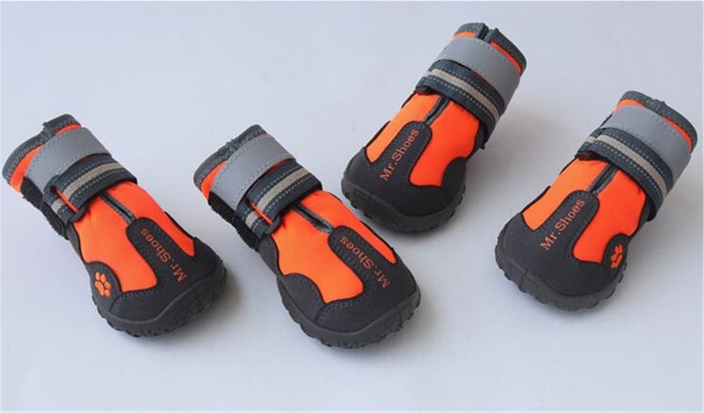 Pet Dog Shoes For Mountain Wearable For Pets PVC Soles Waterproof Reflective Dog Boots Perfect for Small Medium Large Dog