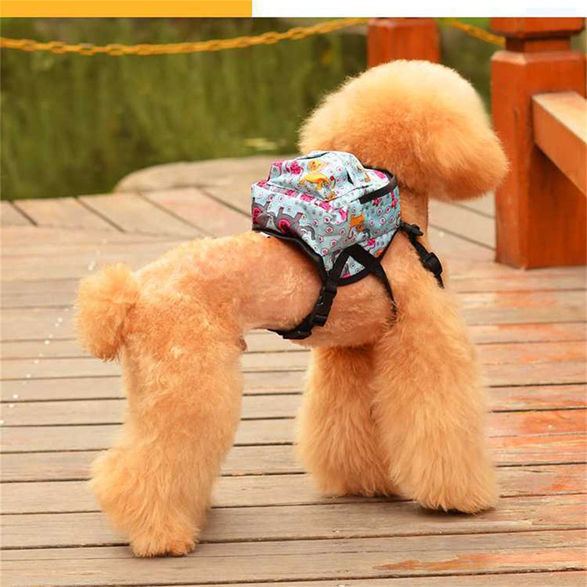 Canvas Pet Dog Backpack Harness Bag Travel Pet Carrier Etsy