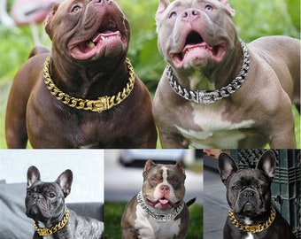 thick dog chain collar