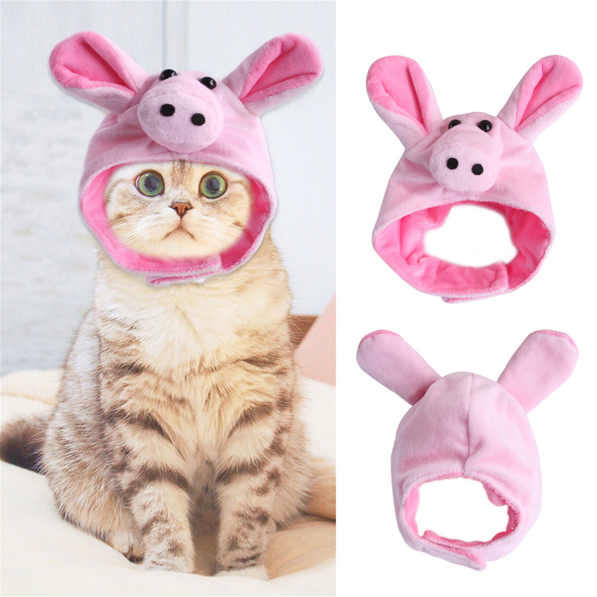 New Style Pet Hats for Cats and Dogs Dress up Pink Pig Etsy