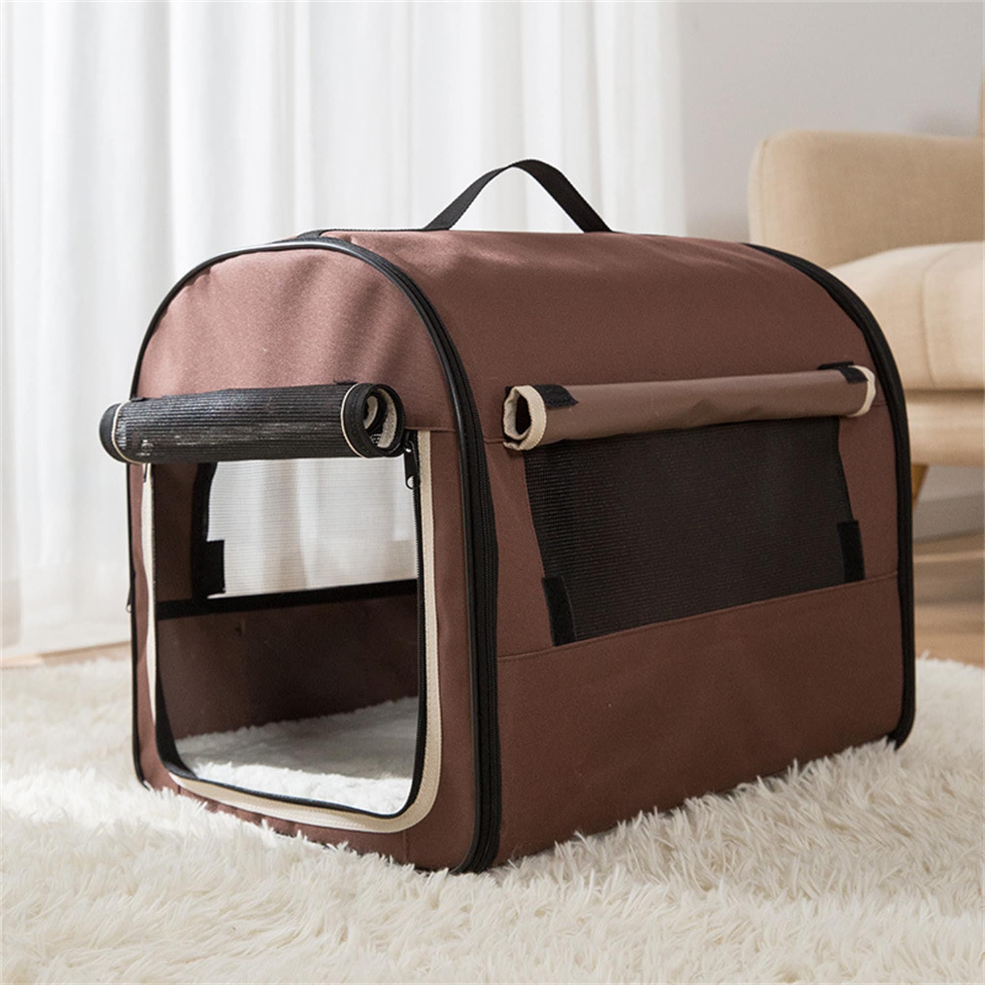 Portable Dog Carrier Bag Pet Car Travel Crates Vehicle Folding Etsy