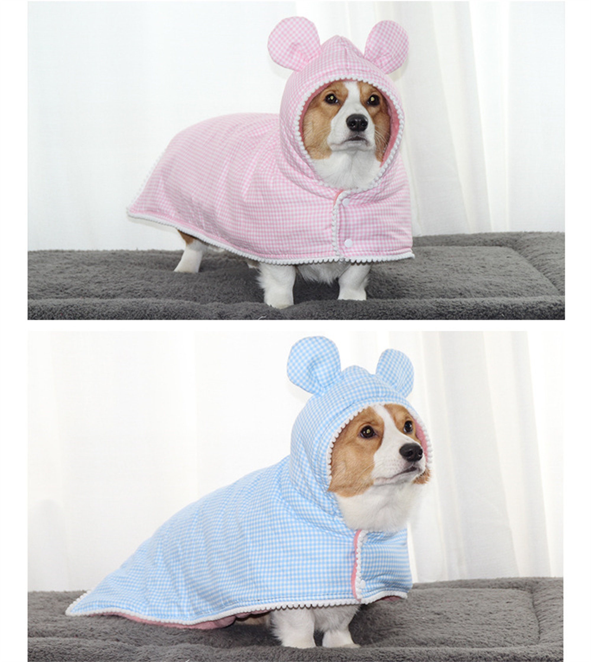 Autumn Winter Keep Warm Pet Dog Nightgown Thick Flannel Cute Etsy