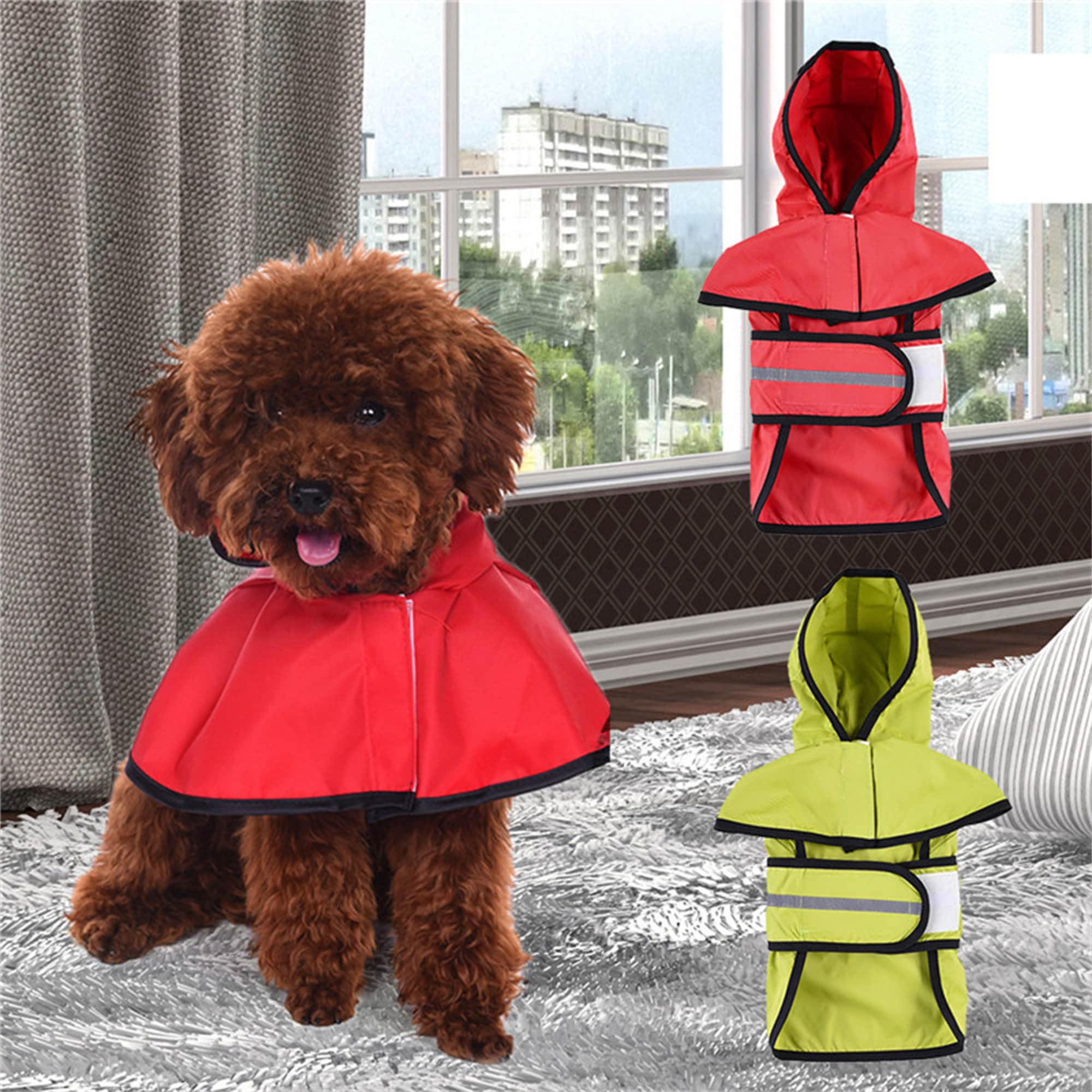 Large Dog Raincoat Clothes Waterproof Rain Jacket Jumpsuit For Etsy