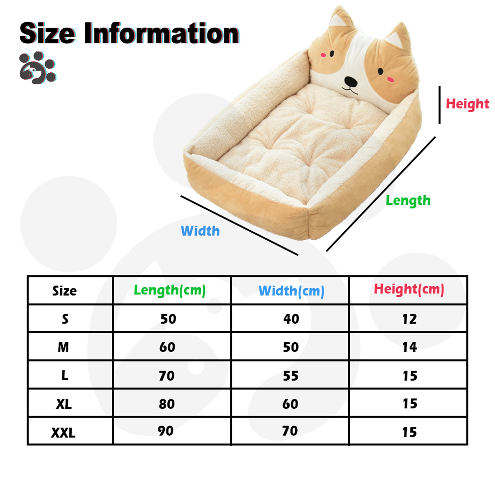 Cute Animal Shape Dog Beds for Large Small Medium Dogs Bed for Etsy