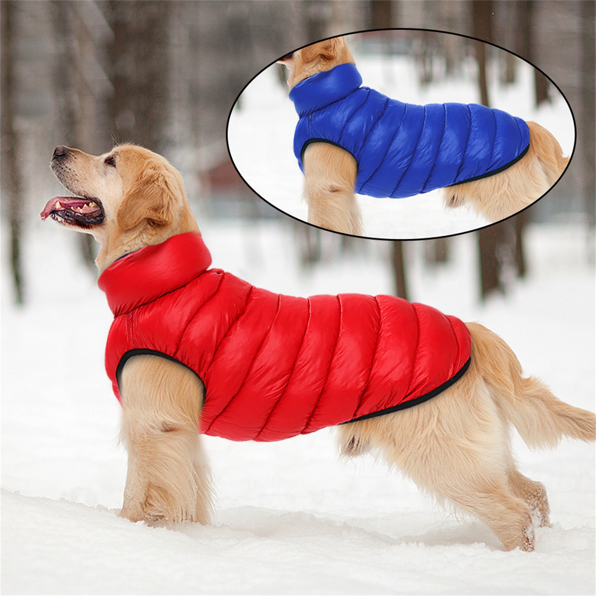 Warme Winter Hund Kleidung Weste Reversible Hunde Jacke Mantel Etsy