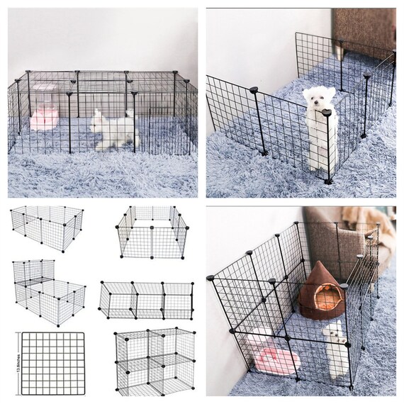 Jaula De Corral Para Mascotas Pequeña Plegable De 4 Piezas Jaula De Corral Para Mascotas Pequeña Plegable De 4 Piezas