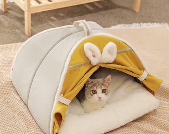 cat bed with ears