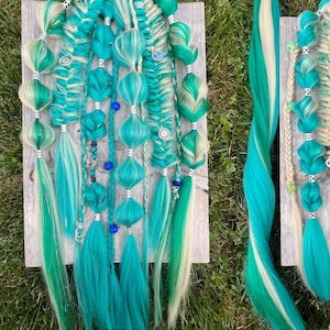 Rave Braids CUSTOM (hair tie in) 1 set per order/ pony tail not pigtales