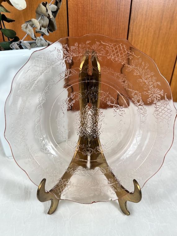 ヴィンテージ ピンク デプレッション グラス フェデラル グラス 8